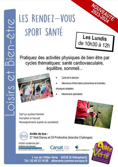 2023-2024 Les rendez vous sport santé Affiche (2)